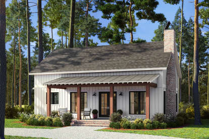 Modern Farmhouse House Plan #041-00382 Elevation Photo