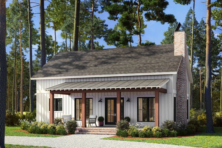 House Plan House Plan #32492 Angled Front Elevation