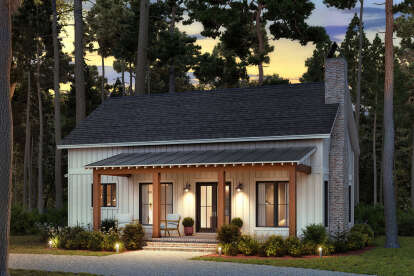 Modern Farmhouse House Plan #041-00382 Elevation Photo