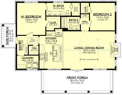 Main Floor  for House Plan #041-00382
