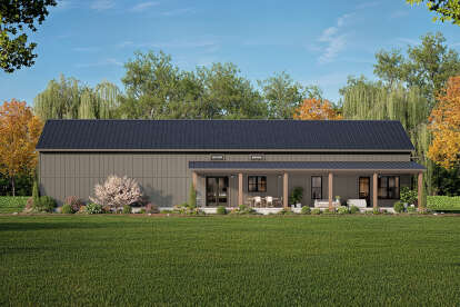 Barn House Plan #009-00432 Elevation Photo