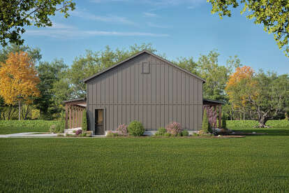 Barn House Plan #009-00432 Elevation Photo