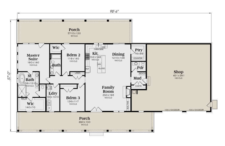 House Plan House Plan #32495 Drawing 1