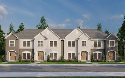 European House Plan #110-01123 Elevation Photo