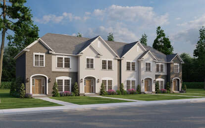 European House Plan #110-01123 Elevation Photo