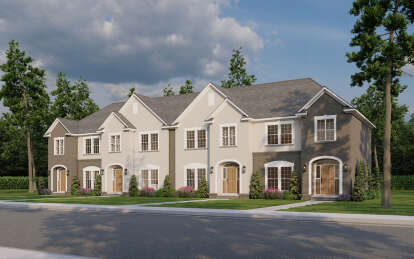 European House Plan #110-01123 Elevation Photo