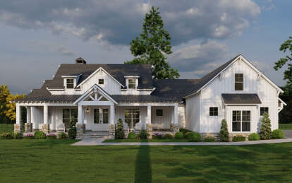 Modern Farmhouse House Plan #8318-00412 Elevation Photo