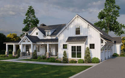 Modern Farmhouse House Plan #8318-00412 Elevation Photo