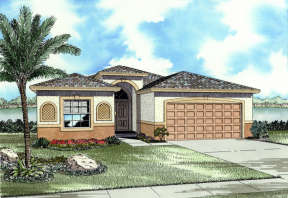 Ranch House Plan #168-00009 Elevation Photo