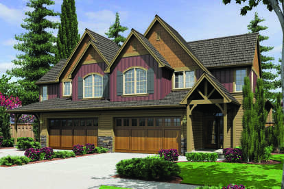 Craftsman House Plan #2559-01078 Elevation Photo