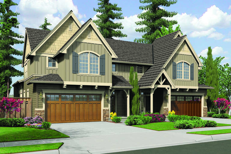 House Plan House Plan #32502 Angled Front Elevation