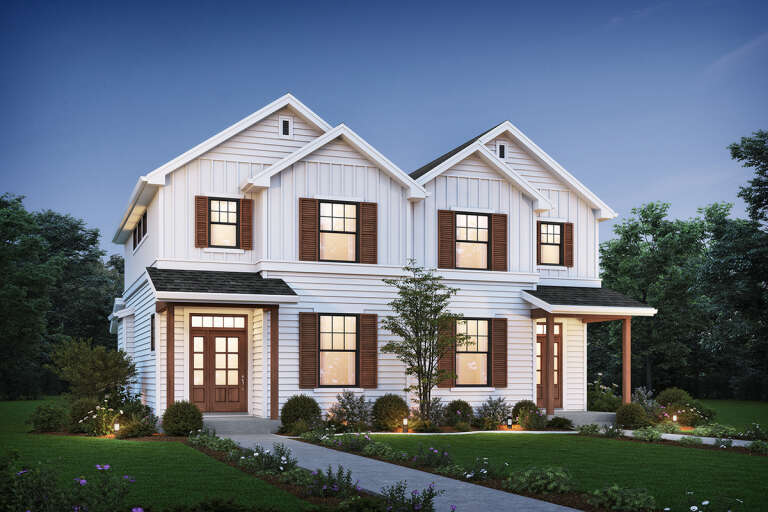 House Plan House Plan #32504 Angled Front Elevation