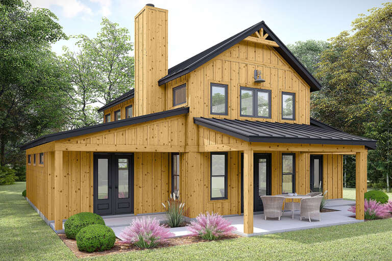House Plan House Plan #32507 Angled Front Elevation