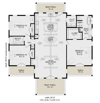 Main Floor  for House Plan #940-01244