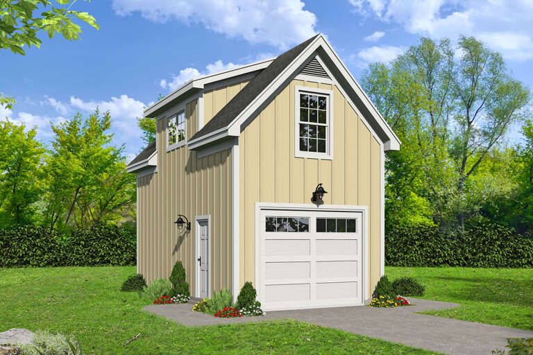 House Plan House Plan #32508 Angled Front Elevation