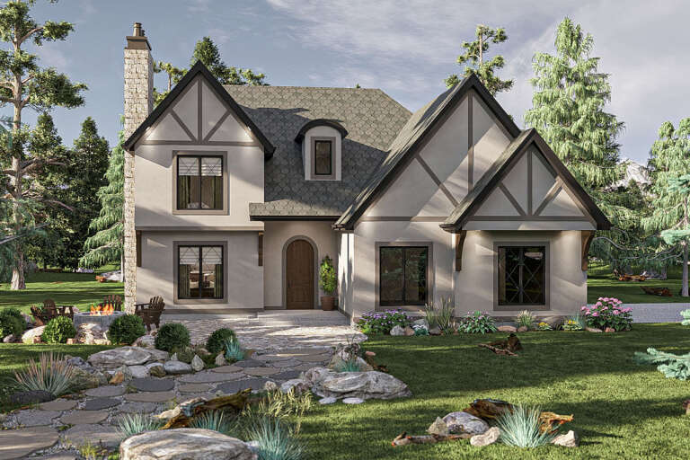 House Plan House Plan #32509 Angled Front Elevation