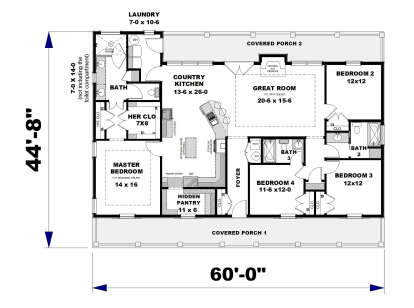 Main Floor  for House Plan #1776-00150