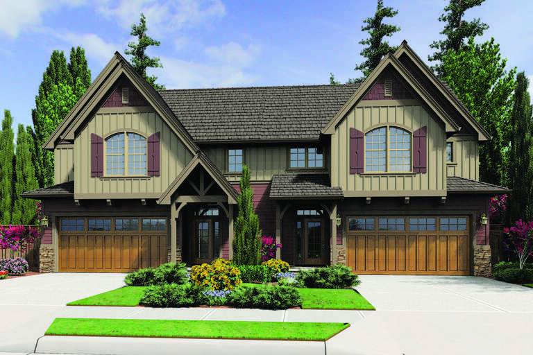 House Plan House Plan #32513 Angled Front Elevation