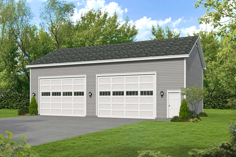 House Plan House Plan #32515 Angled Front Elevation