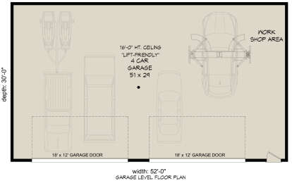 Garage Floor for House Plan #940-01246