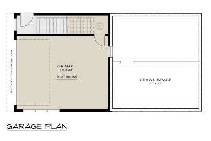 Garage Floor for House Plan #5984-00021
