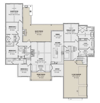 Main Floor  for House Plan #7983-00145