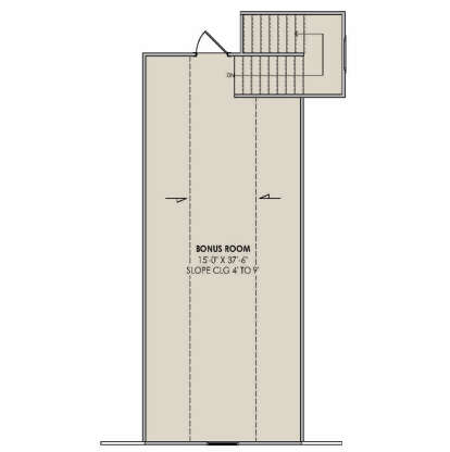 Bonus Room for House Plan #7983-00145