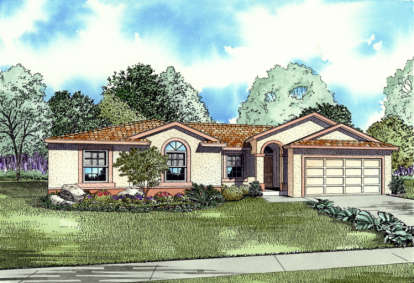 Mediterranean House Plan #168-00011 Elevation Photo