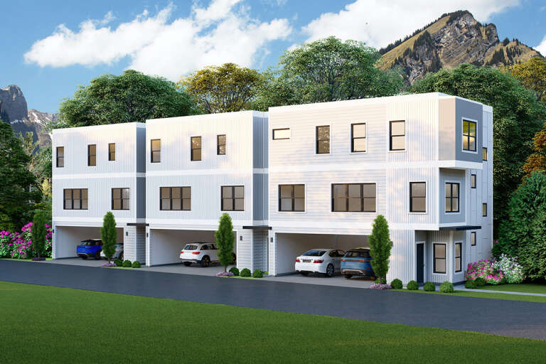 House Plan House Plan #32524 Angled Left Elevation