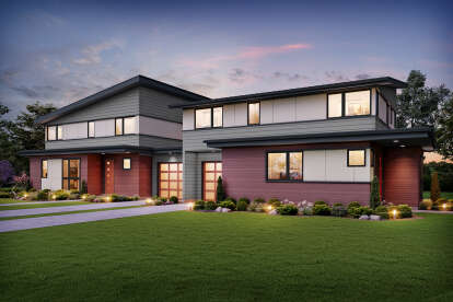 Modern House Plan #2559-01093 Elevation Photo