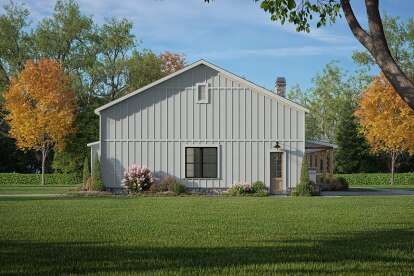 Barn House Plan #009-00433 Elevation Photo