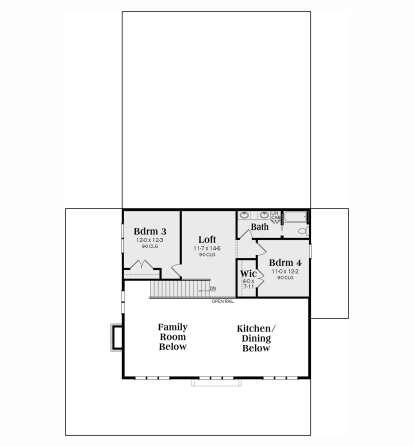 Second Floor for House Plan #009-00433