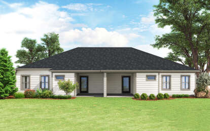 Coastal House Plan #9300-00120 Elevation Photo
