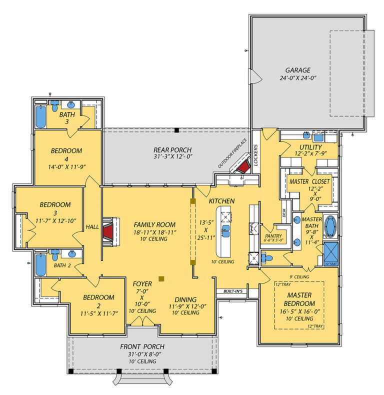 House Plan House Plan #32531 Drawing 1