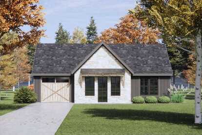 Modern Transitional House Plan #7983-00146 Elevation Photo