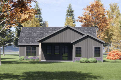 Modern Transitional House Plan #7983-00146 Elevation Photo