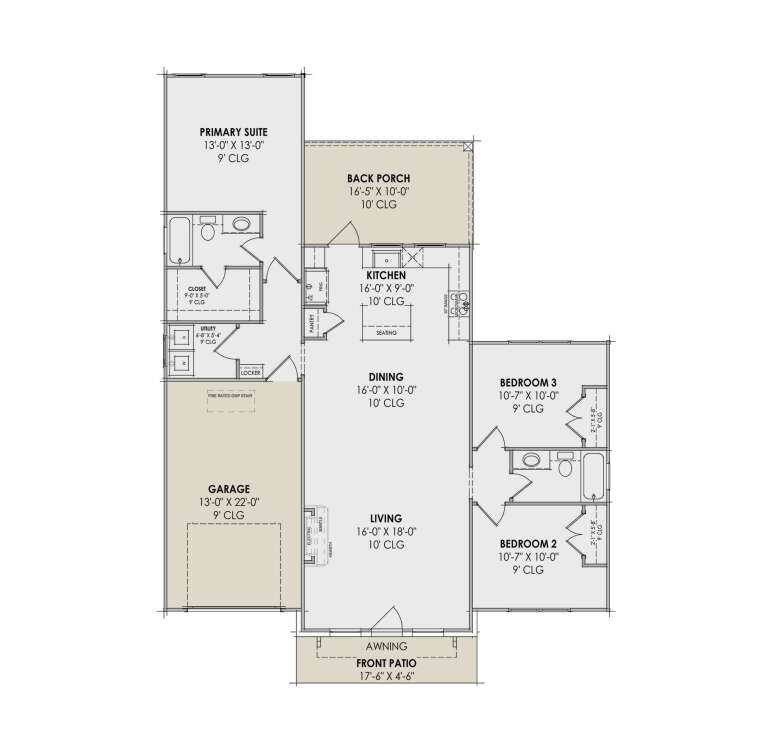 House Plan House Plan #32533 Drawing 1