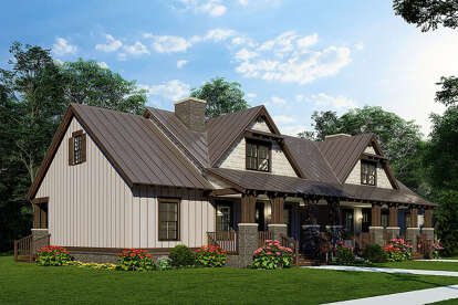 Craftsman House Plan #110-01124 Elevation Photo