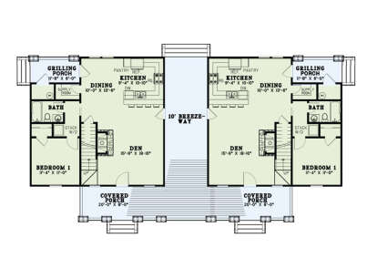 Main Floor  for House Plan #110-01124