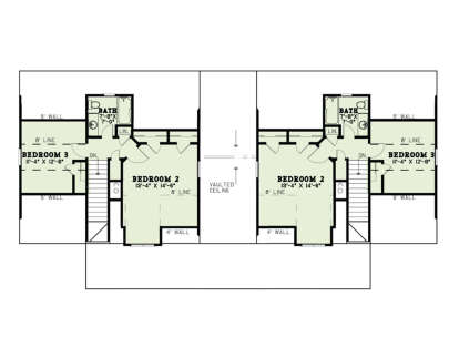 Second Floor for House Plan #110-01124