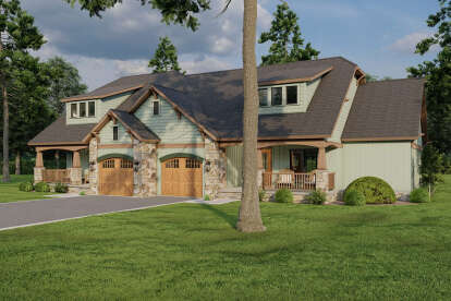 Craftsman House Plan #110-01125 Elevation Photo