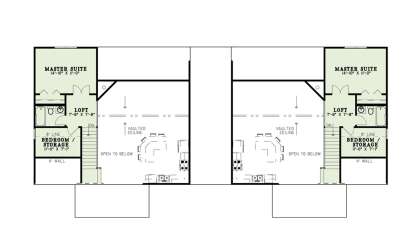 Second Floor for House Plan #110-01126