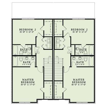 Second Floor for House Plan #110-01128