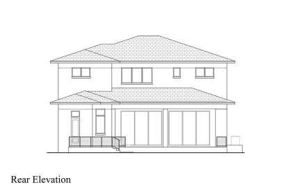 Contemporary House Plan #207-00157 Elevation Photo