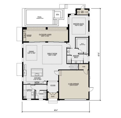 Main Floor  for House Plan #207-00157