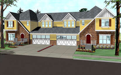 European House Plan #963-01113 Elevation Photo