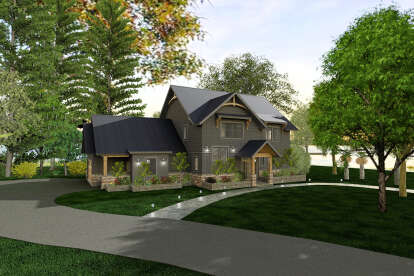 Craftsman House Plan #6316-00021 Elevation Photo