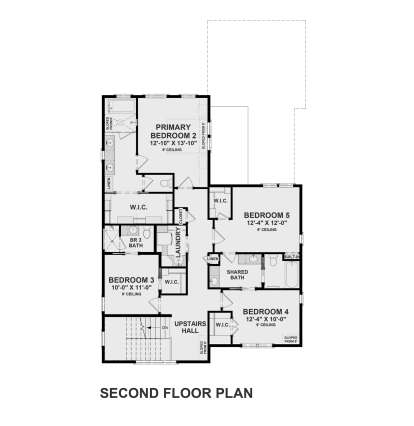 Second Floor for House Plan #6316-00021