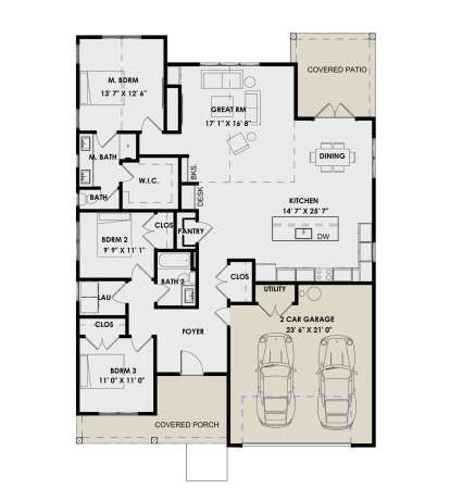 Main Floor  for House Plan #9185-00026