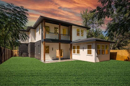 Modern House Plan #9185-00027 Build Photo